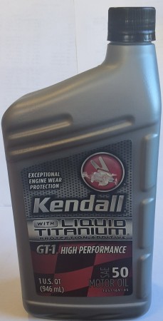 KENDALL GT-1 SAE 50 MOTOROIL